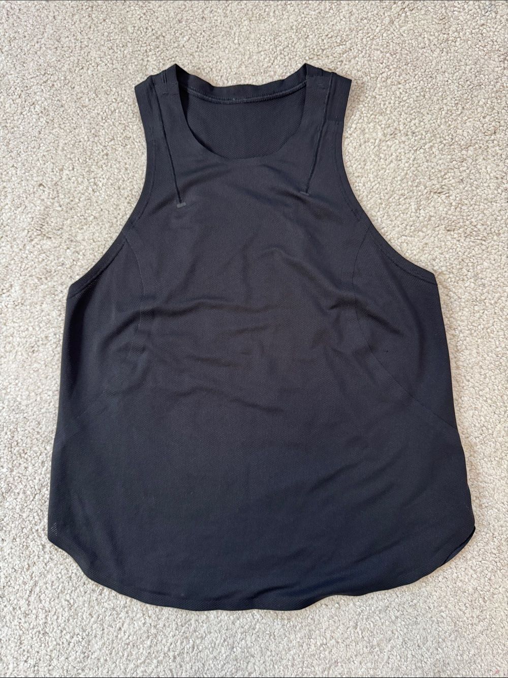 lululemon Race Length Racerback Lightweight Tank Black Sz4